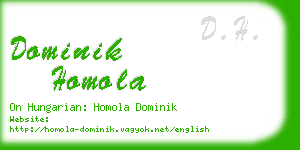 dominik homola business card